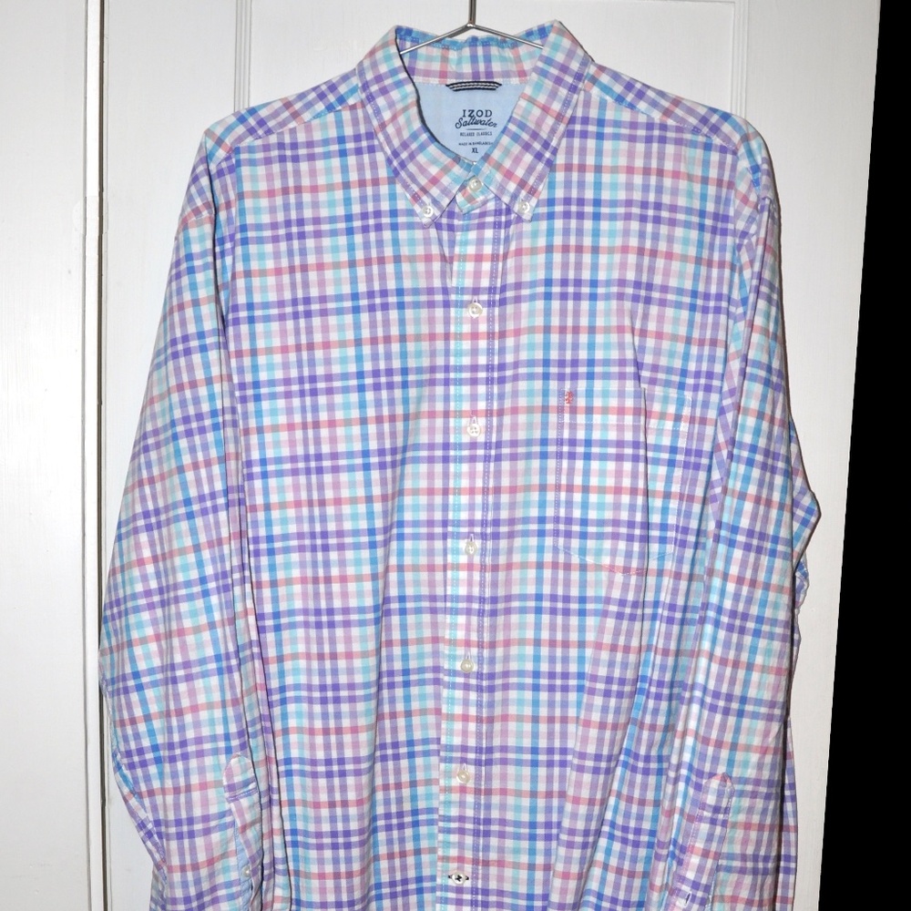 IZOD Saltwater Relaxed Classics  XL long sleeve button-down shirt